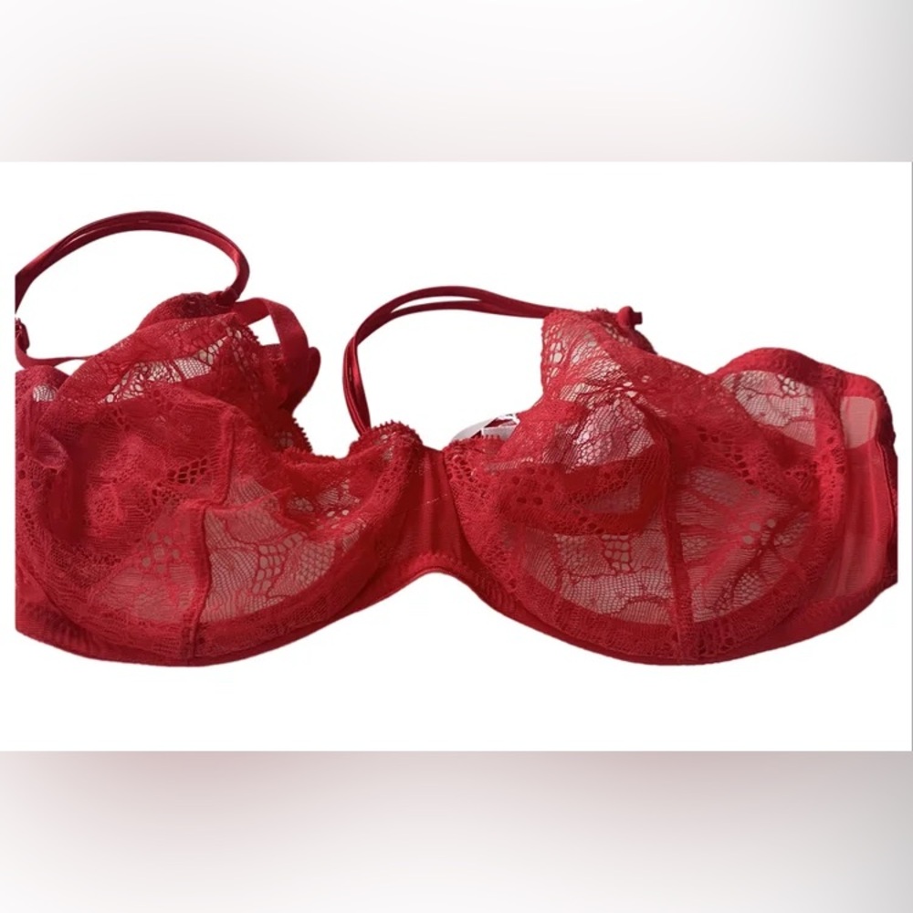 ISO La Perla Red Lace Underwire Bra